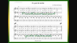 Zo gaat de molen  piano vierhandig [upl. by Ellah]