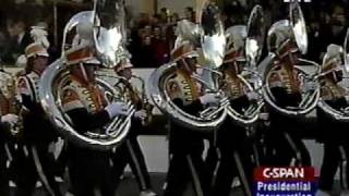 University of Tennessee quotPride of the Southlandquot Marching Band 1997 Presidential Inaugural Parade [upl. by Merideth]