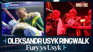 🇺🇦 Oleksandr Usyks EPIC ringwalk before facing Tyson Fury at RingOfFire 🔥 FuryUsyk 🇸🇦 [upl. by Carol-Jean223]