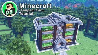 Minecraft Compact Farm Tutorial [upl. by Yddeg185]