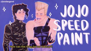 Ova Kakyoin amp Polnareff Copic Speedpaint  Jojo Fanart  Jjba Part 3 Stardust Crusaders [upl. by Neeluqcaj]