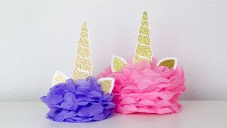 DIY UNICORN CENTERPIECE FOR UNICORN PARTY  SIMPLY DOVIE [upl. by Enner]