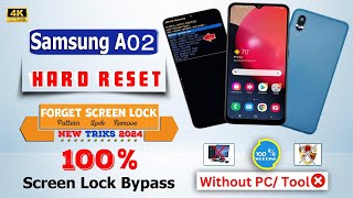 Samsung Galaxy A02 Hard Reset Android 1213  How to Unlock Samsung A02 password  Without Pc 2024 [upl. by Ennylhsa]