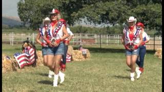 Rodeo Girls Linedancers South Africa with Armand quotRide like a Cowboyquot with his horse Ferm [upl. by Ttennaej]