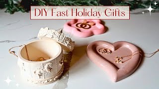 Fast DIY Holiday Gift Ideas  Jewelry Box amp Trinket Dishes [upl. by Llennoj]