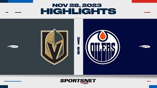 NHL Highlights  Golden Knights vs Oilers  November 28 2023 [upl. by Bree]