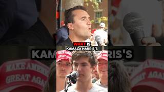 Charlie Kirk STUMPS this Kamala Harris voter😱🔥 charliekirk debate [upl. by Dincolo]