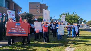 NSW Nurse and Midwives Taree Strike 2024 [upl. by Adama]