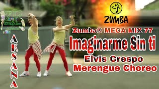 Zumba® Mega Mix 77  Imaginarme Sin Ti  Elvis Crespo  Merengue  Choreo by Aksana [upl. by Cott]