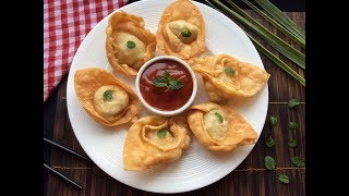 চিকেন অনথন ॥ Perfect Fried Wonton Recipe ॥ Bangladeshi Chinese Restaurant Style Wonton Recipe [upl. by Borer]