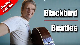 Blackbird Guitar Lesson Beatles [upl. by Engenia]