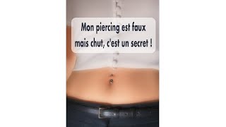 Tutoriel  Faux Piercing de Nombril [upl. by Ardnod]