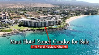 Maui Hawaii  Hotel Zoned Condo for Sale  Royal Mauian Tour [upl. by Oulman]