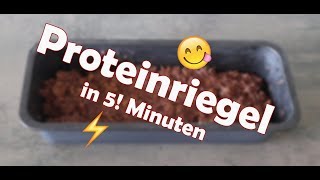 Proteinriegel in 5 Minuten  kein Backen  günstig unvergleichbar lecker  perfekt als Diät  Hilfe [upl. by Abisha]