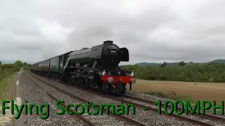 60103 Flying Scotsman doing 100mph [upl. by Anailli275]