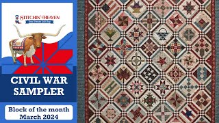 Welcome to Civil War Sampler Block of the Month [upl. by Lilla]