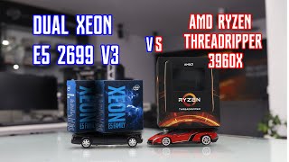 AMD Threadripper 3960x vs INTEL Dual Xeon E5 2699 v3 Test Render Corona [upl. by Elleuqar330]