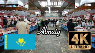 【4K Walk in Kazakhstan】Almaty with snow the biggest city of Kazakhstan in winter [upl. by Diamond322]