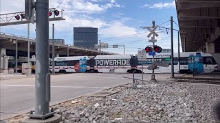 Dallas Dart Light Rail Whistles and Horns Compilation of 2023 [upl. by Del293]