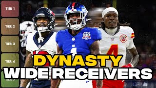 Top 50 Dynasty Wide Receiver Rankings BIG CHANGES [upl. by Ailugram]