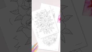 Printable Aesthetic Coloring Pages with Butterflys amp Flowers printablecoloringpages [upl. by Gewirtz]