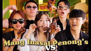 Koreans Try Filipino Chicken INASAL in Davao 🇵🇭 Penongs [upl. by Briny525]