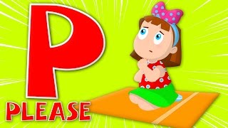 the phonics letter P song  alphabets song  ABC song  learn alphabet  childrens rhymes [upl. by Neyr125]