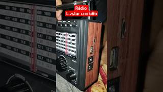 Rádio Livstar cnn 686 Bateria interna acdc usbsd AMFMSW Bluetooth Equalizador 4quot 10w [upl. by Daphna]