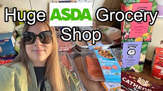 ASDA SHOPPING HAUL£460LARGE UK FAMILYGROCERIESFOODCLOTHESHOUSEHOLDTOILETRIESMEAL IDEASLIST [upl. by Luana]