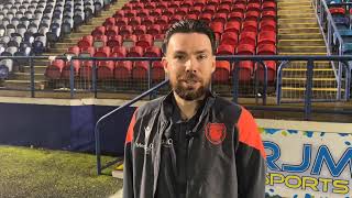 Montrose 11 Arbroath  Ryan Dow  Post Match Interview [upl. by Ortensia]