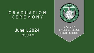 Victory Early College High School Graduation 2024  Aldine ISD [upl. by Horatio]