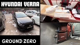 HYUNDAI VERNA AUDIO UPGRADE  GROUND ZERO  BLACK EDITION [upl. by Baalman]