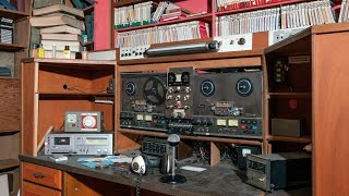 Exploring an Abandoned 1980s Radio Station Inside Historic Mansion Everything Left Behind [upl. by Anneuq84]