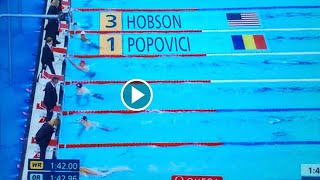 David Popovici Becomes First Romanian Man To Win Gold 🥇 At Olympics After 200 FREE Win [upl. by Ledah458]