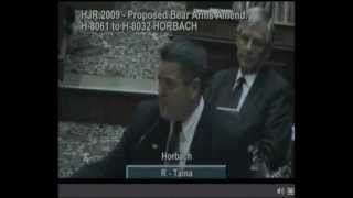 Rep Lance Horbach R40  Closing Remarks Iowa RKBA Amendment [upl. by Alaik959]