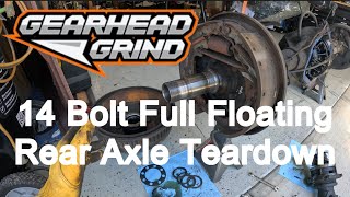 14 Bolt Full Float Axle Teardown Walkthrough [upl. by Washko]