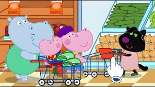 Hippo in the Supermarket  Food Market [upl. by Otilia]