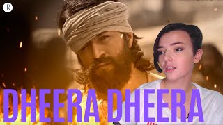 KGF Dheera Dheera Song REACTION  Yash  Prashanth Neel  Hombale  Ravi Basrur [upl. by Imelda]