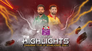 Bangladesh vs Zimbabwe Highlights  4th T20i  Zimbabwe tour of Bangladesh 2024 [upl. by Azal441]