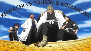 Kenpachis Morning Training Kenpachi vs Tousen amp Komamura Full Fight English Dub 1080p  Bleach [upl. by Nytsyrk]