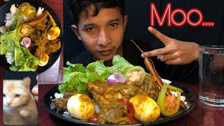 SPICY🥵BEEF CURRY Eating😂matchu jurrr dochi rongni cheeng lettucegaro mukbang northeastindia [upl. by Animar880]