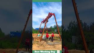 Best working day 999 Pipe laying process using a pipe jack [upl. by Yelrahc676]