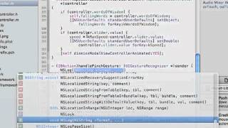 iPad  iPhone Development Tutorial  Adding A Pinch Gesture [upl. by Gahan]