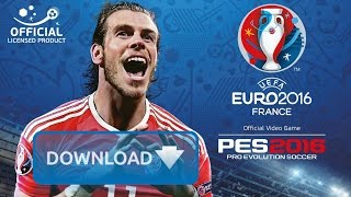 PES 2016  EURO 2016 PATCH DOWNLOAD [upl. by Nordek]