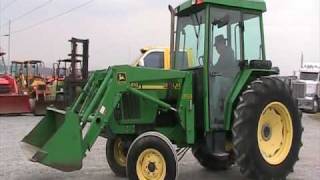 John Deere Loader 5410 Cab Heat AIR [upl. by Nevur]