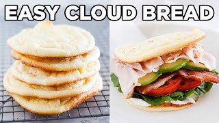 Cloud Bread for Beginners No Carb Recipe  MOMables [upl. by Aener]