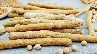 Super Healthy Vegan Protein amp Fiber Snack Grissini Breadsticks GlutenFree Psyllium Husk Grissinis [upl. by Eemyaj524]