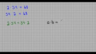 Kommutativa lagen  multiplikation [upl. by Etnwahs774]