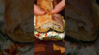 Burrata amp Olive Pesto Sandwich with Zucchini Confit [upl. by Samella]