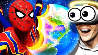 Creating ULTRA SPIDERMAN PLANET In VR GOD SIMULATOR [upl. by Almeeta464]